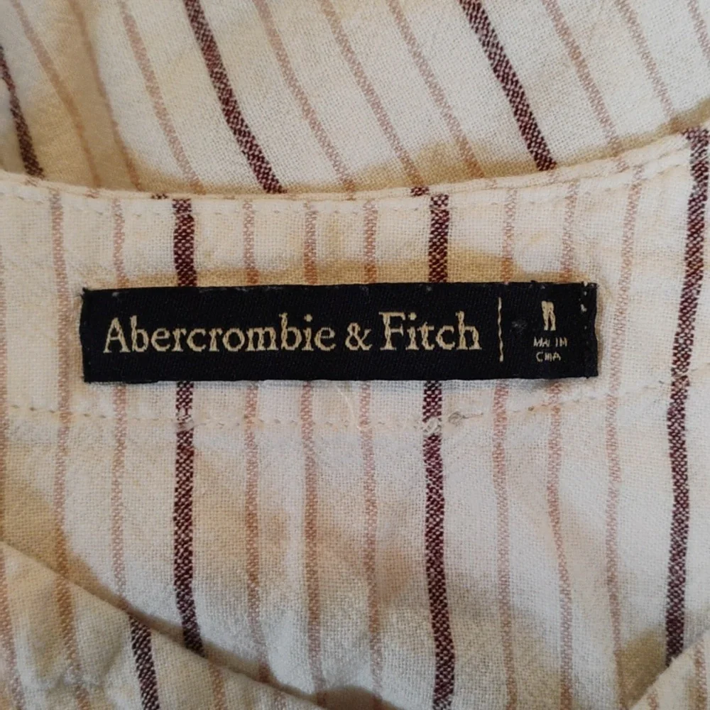 Abercrombie & Fitch White and Purple Striped Camisole - Picture 3 of 4